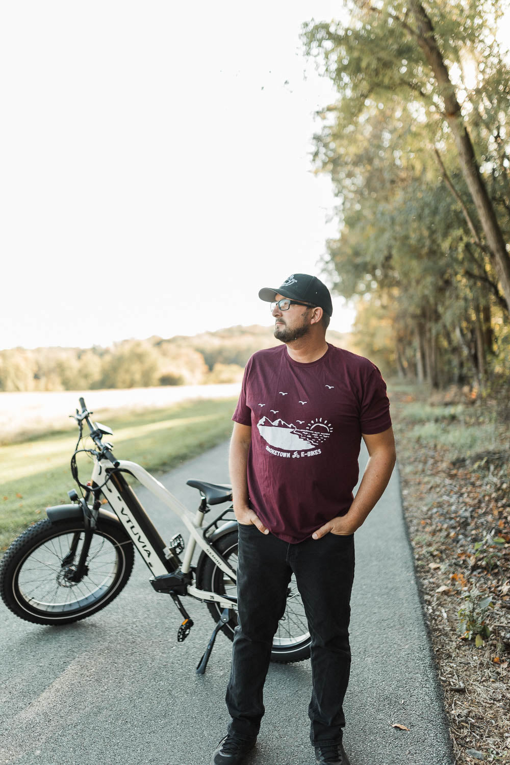 Burgandy Short Sleeve